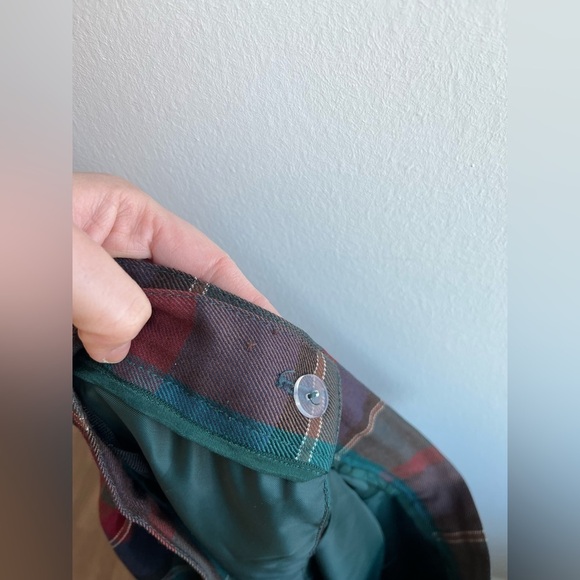 Jos A Bank clothes Midi Plaid skirt vintage retro - Picture 5 of 6